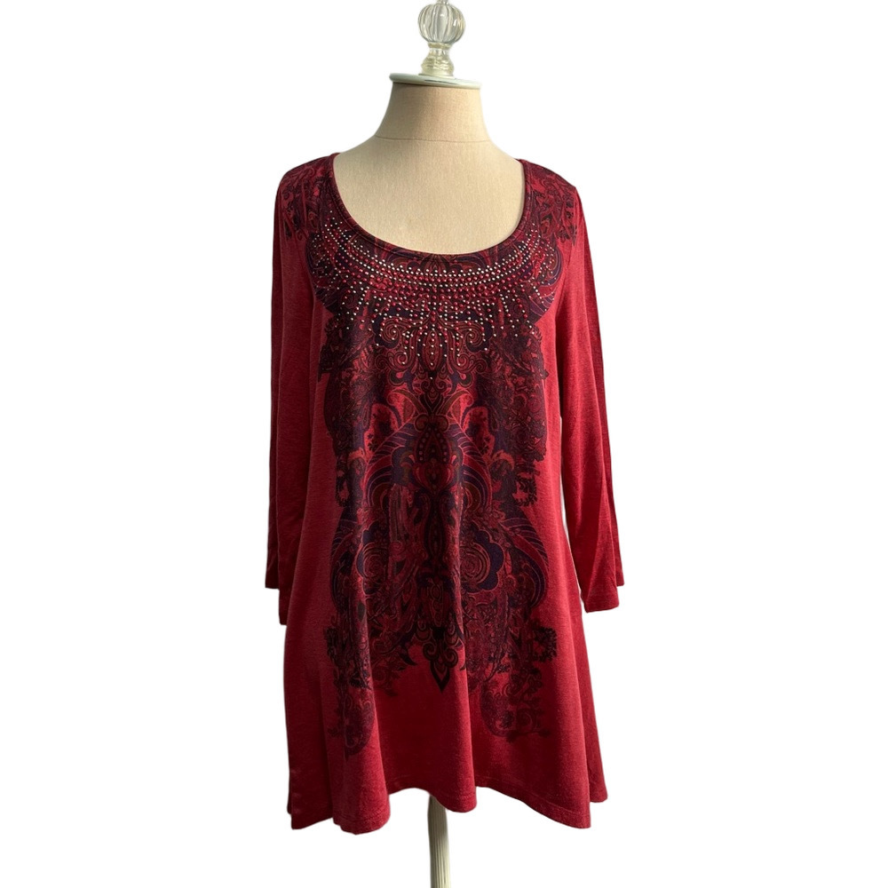 One World Embellished Tunic - Size L